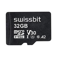 Swissbit SFSD032GN1AM1TB-E-EF-21P-STD ບັດຈຳຫຼັກ Industrial microSD Card, S-56u, 32 GB, 3D PSLC Flash, -25C to +85C
