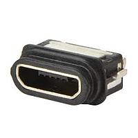 Same Sky (formerly CUI Devices) UJ2-MIBH-3-MSMT-TR-67 ຂໍ້ມູນການເຊື່ອມ Micro USB Type B USB jack 2.0, ປະເພດ micro B, IP67, 5 ຂາ, ຮອບດ້ານ, ການຄຸດ 15 uin, ການຕິດຕັ້ງກາງ, ການບັນຈຸ T&R