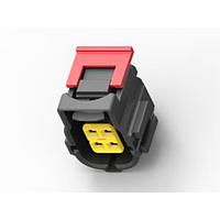 AMP Connectors - TE Connectivity 184299-1 ຮາວຊິ້ງ 2X2 PLG ASY KEY D W/RET C4