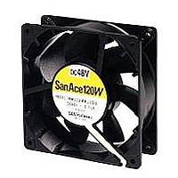 Sanyo Denki 9WG1248M102 ພັງລົມ DC Axial, 120x120x38mm, 48VDC, ກັນນ້ຳກະທົບ, ບໍ່ມີຂອບ, ມີມາດຕະຖານ IP55