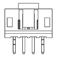 Amphenol Commercial Products G86103111SEU ຫົວກັນປະຕິບັດທີ່ມີການຄຸ້ມຄອງ 2.0mm Pitch STR DIP,1x3Pin,MATTE TIN,NY4T,TAIL=3.4mm,WHITE,T&R W/CAP