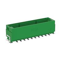 ERNI - TE Connectivity 464688-E ປລັກ 20P 2.54MM VERT MALE 12A ສີຂຽວ SMT