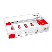 Wurth Elektronik 860041 ຊຸດອອກແບບຄອມພອນເນນຕ໌ອະລູມິນິມອິເລັກໂຕລິຕິກ WCAP-ATUL ມູນຄ່າ 34 ຄ່າ ອົງປະກອບ 286 ຊິ້ນ