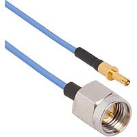 Amphenol SV Microwave MSSMA-047-P16DSMPS-180 ສາຍສະບັບ RF SMA ແບບຕົວຕົວ M SMPS (ຂະໜາດ 16) 18" ສາຍ