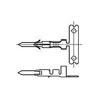 AMP Connectors - TE Connectivity 350629-5 (MOUSER REEL) ປິນຕິດຕໍ່ 24-18 AWG TIN ມົນ 1000