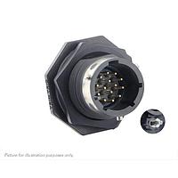 Eaton Souriau-Sunbank UTGX712D14P32 ຮັບກະແຈ Jam nut receptacle ແລະກຣິບຢືດລົງ, ບໍ່ມີຫົວຫົວຫົວ, ມີ 14 ຕິດຕໍ່ PCB ຊາຍ, IP68/69K ໃນສະພາບບໍ່ໄດ້ຕິດກັນ