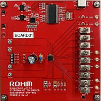ROHM Semiconductor BD63800MUF-EVK-002 ບອດປະເມີນຜົນຄວບຄຸມ / ຂັບເຄື່ອນ Stepper Motor ສໍາລັບ IC ຂັບເຄື່ອນມະນຸດຍານພາຫະນະ