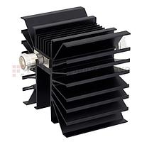 Fairview SA3DFM300W-06  6 dB Fixed Attenuator 7/16 Female To 7/16 Male Directional Up To 3 GHz Rated To 300 Watts With Black Aluminum Heatsink Body