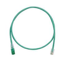 Panduit UTPKCH3MGR ສາຍສື່ມຕໍ່ສະບັບຄີ Cat 5e Keyed Copper Patch Cord, Cat 5e, ສີຂຽວ U