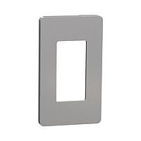 Square D SQWP141001GY ກະແຈປົກກັນ 1 GANG SCREWLESS MATTE WALL PLATE GY