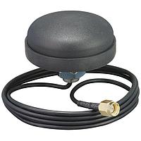 Linx Technologies - TE Connectivity ANT-W63-SPS1-3 ອານເຕນນອກບ້ານ WiFi/WLAN Multiband Dipole Puck Antenna, ຕິດຕູ້ພາຍນອກ, ສາຍສະເພາະ 3 ແມັດ, ປລັກ SMA