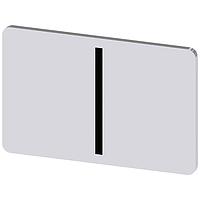 SIEMENS 3SU19000AD810QB0 ແຜ່ນປ້າຍສະຫຼາກ, ປ້າຍສະຫຼາກຈາລຶກ I, ສີເງິນ 17.5 X 27MM, ສັນຍາລັກ: I