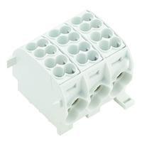 Weidmuller 1561130000 ບລອກທາມິນາລ໌ບຣິວີດ DIN Rail WPD 301 2X25/2X16 3XGY