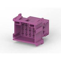 AMP Connectors - TE Connectivity 1-967628-1 ກອງປະກອບ 15P 2TAB PLUG PURPLE CONNECTOR HOUSING