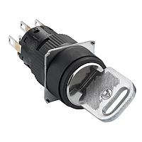 SCHNEIDER XB6EAG232P ສະຫນັບສະຫນູນ Keylock Switches KSS, ຮູບກົງ, ສີດຳ, 3 ຕຳແໜ່ງຫຼັກ, 2 NO/NC