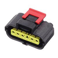 AMP Connectors - TE Connectivity 184341-1 ກອງປະກອບ PLUG ASSY SENSOR 6 POS A-KEY