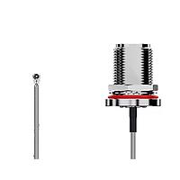 GCT (Global Connector Technology) CAB624RF-0150-A-1 ສາຍສັ້ນ RF HiroseU.FL2N STR BHJck R Mt ມີ O-Ring 6Ghz 150mm Wshr-Nut 1.37mm ສີດຳ IP67/68