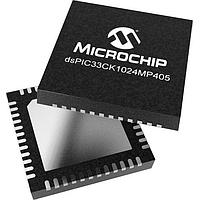 Microchip Technology dsPIC33CK1024MP405-I/M7 ຕົວປະມານສັນຍາລັກດິຈິຕອນ & ຕົວຄວບຄຸມ - DSP, DSC dsPIC33C 100MHz, 1024K Dual Panel Flash, 128K RAM, OpAmps, 12bit ADCs, PWM