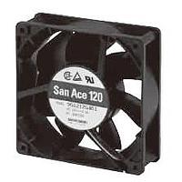 Sanyo Denki 9RA1224H10021 ພັງລົມ Axial Axial, 120x120x38mm, 24VDC, 92.4CFM, ສຽງເສຍນ້ອຍ, ບໍ່ມີຂອງສະເລີຍ, ລົດລົງ, ບໍ່ມີເຊັນຊເຊີ