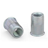 ATLAS AETKS-M5-3.0BZI Rivet Nut Atlas Rivet Nut, Atlas FM, AETK, ຫົວບາບບາງ ຮູບຮ່າງກົງກົບມີລູກຄວາມ, ປາຍຕົກ, ຄວາມແບບເຫຼັ້ງ, ຂະໜາດການດຶງ - M5