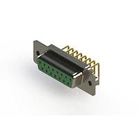 EDAC 630-M15-340-GN2 ຕົວເຊື່ອມ D-Sub - ຕົວເຊື່ອມ D-Sub ມຸມຂວາ ຄວາມໜາແບບມາດຕະຖານ