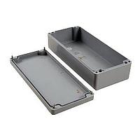 Hammond Manufacturing 1590ZGRP163 ກົງກັບປົກປ້ອງທີ່ເສັ້ນໃນເສັ້ນເສື້ອກະຕຸ້ນ, ສີເຫຼືອງເທົາ 14.20 x 6.30 x 3.54