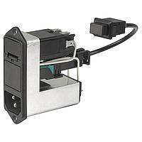 Schurter CD44.4199.151 ໜ້າທາງເຂົ້າ CD PWR ENTRY MODULE ມີຕົວກັ້ນເສັ້ນ 6A BZ