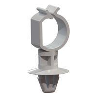 Essentra Components SCCA-5-19 ຕິດຕັ້ງສາຍແລະອຸປະກອນເສີມ ຄລິບຍືດສາຍ Standoff Cable Clip,Nat,12MM Spacer