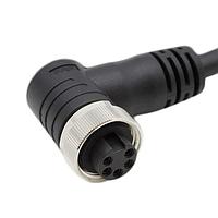 Bulgin PXPTPU78RAF05ACL020PUR ເສັ້ນສາຍອ່ານສະເຫຼີມ / ເສັ້ນສາຍກະທົບ 5 ຂາວ 7/8" ມີມຸມຂວາ ເພື່ອຍິ່ງຜູ້ຍິ່ງ 2m