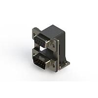 EDAC 664-009-664-050 ຕູ້ສະຫນອງ Dual Port D-Sub ມຸມຂວາ ຕູ້ສະຫນອງ Dual Port D-Sub