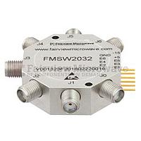 FairviewMicrowave FMSW2032,SMA SP6T PIN Diode Switch Absorptive From (50 Ohm, 100MHz - 20 GHz, +27 dBm, SMA Female)