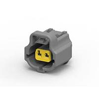 AMP Connectors - TE Connectivity 2822363-2 ຮູຊິ້ງ EJ-2 DBL LOCK PLUG 2P ASSY B ສີເຫຼືອງ