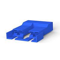 AMP Connectors - TE Connectivity 5-521253-1 ຮອງສະໜອງ Headers & Wire Housings 250 HSG. PL MKIII REC. 15.11mm 2P ສີຟ້າ