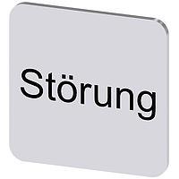 SIEMENS 3SU19000AF810AQ0 ປ້າຍປະກັບ, Stoerung INSCR. LABEL, SILVER 22 X 22MM, STOERUNG