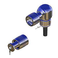 Amphenol FSI FS4H1090-6A1H1K ຕົວເຊື່ອມ PLUG, 90 ອົງສາ, TFOCA-II 4CH Zn-ALLOY OD,KEY1 KIT (4) MTFP1100, (2) MTFP1175