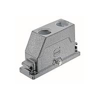 HARTING 19405241485 Hoods 24B HPR ຮູດຄອມແພັກ LC (ແຄງແຄງ), ລອກເລີບກາງ, ທາງເຂົ້າດ້ານບູດ, 2xM32