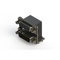 EDAC 664-015-664-046 ຕູ້ສະຫນອງ Dual Port D-Sub ມຸມຂວາ ຕູ້ສະຫນອງ Dual Port D-Sub