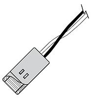 VCC CNX_C_X_2_1_06 ເສັ້ນສາຍແສງ LMH 5mm 0.281"D ການປະກອບເສັ້ນສາຍ 6"L