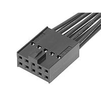 Molex 219658-1103 ການປະກອບສາຍສະເພາະຮູບສະເກນສີ່ແຂນ ຍິງ-ຍິງ (OTS) Cbl Assy ບັນດາຄູ່ 300mm ການຄຸມກັນດ້ວຍດິນດອງ 10 Ckt ສີດໍາ