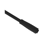 Banner Engineering PKG3Z-2 ເສັ້ນສາຍອ່ານຄ່າ / ເສັ້ນສາຍອັກຕູເວີ Cordset: ປາຍດຽວ M8 Snap; ຕົວເຊື່ອມຕໍ່ຜູ້ຍິງຕົວກົງ 3 ໝຸ່ມ; 2 m (6.56 ft); ປົກພັນ PUR ສີດຳ, ແນວນອຍລອນ ດຳ Nut