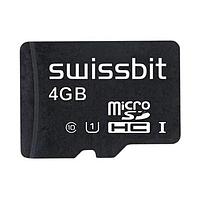 Swissbit SFSD004GN1AM1TO-E-5E-22P-STD ບັດ MicroSD ອຸດສາຫະກຳ microSD Card, S-56u, 4 GB, 3D PSLC Flash, -25C ຫາ +85C