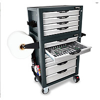 TOPTUL GV-27909 Drawer Tool Trolley (PRO-PLUS SERIES) ສີເທົາ (W/7- 279 pcs)