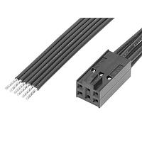 Molex 219659-1063 ການປະກອບສາຍສະເພາະຮູບສະແກນສີ່ຫມາຍຍືນຍົງຍອດ (OTS) Cbl Assy Dual Row 300mm Tin Plating 6 Ckt Blk