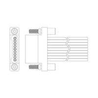 Nanonics - TE Connectivity 7-1589827-5 ຕໍ່ຕົວເຊື່ອມ Micro-D D-Sub SSL005PC1DX010N WDUALOBE