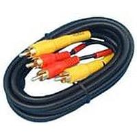 AIM-Cambridge / Cinch Connectivity Solutions 603DUGP ສາຍສຽງ Audio Cables DUBBING DUAL RCA GOLD, 3 FT