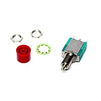 Electroswitch PB-12633ZQ ສະຫຼຸບສະຫຼຸບມາດຕະຖານ ON-NONE-(ON) ແດງ