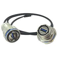 Amphenol Socapex USB3FTV7SAGF059 ຕົວເຊື່ອມ USB Type A SZ 15 Jm Nt Rdc Flng Rcpt USB OD Cad