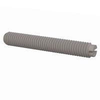 Essentra Components 011032S125 ຊຸດສະກຣູ Set Screw, ຫົວສະລອດ Slotted Head, ກະດູກເກັບ #10-32 Thread, ຄວາມຍາວ 1 1/4 Lg