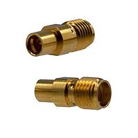 Johnson / Cinch Connectivity Solutions 134-1019-471 ຕົວແປ RF - ລະຫວ່າງຊຸດ SMA Jack ເປັນ SMP Plug Adapter ທອງ