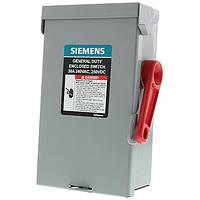 SIEMENS GF221NA ອຸປະກອນຕັດການໄຟຟ້າປອດໄພ GDSS FUS 2P3W 240V 30A NEMA 1 SERIES A